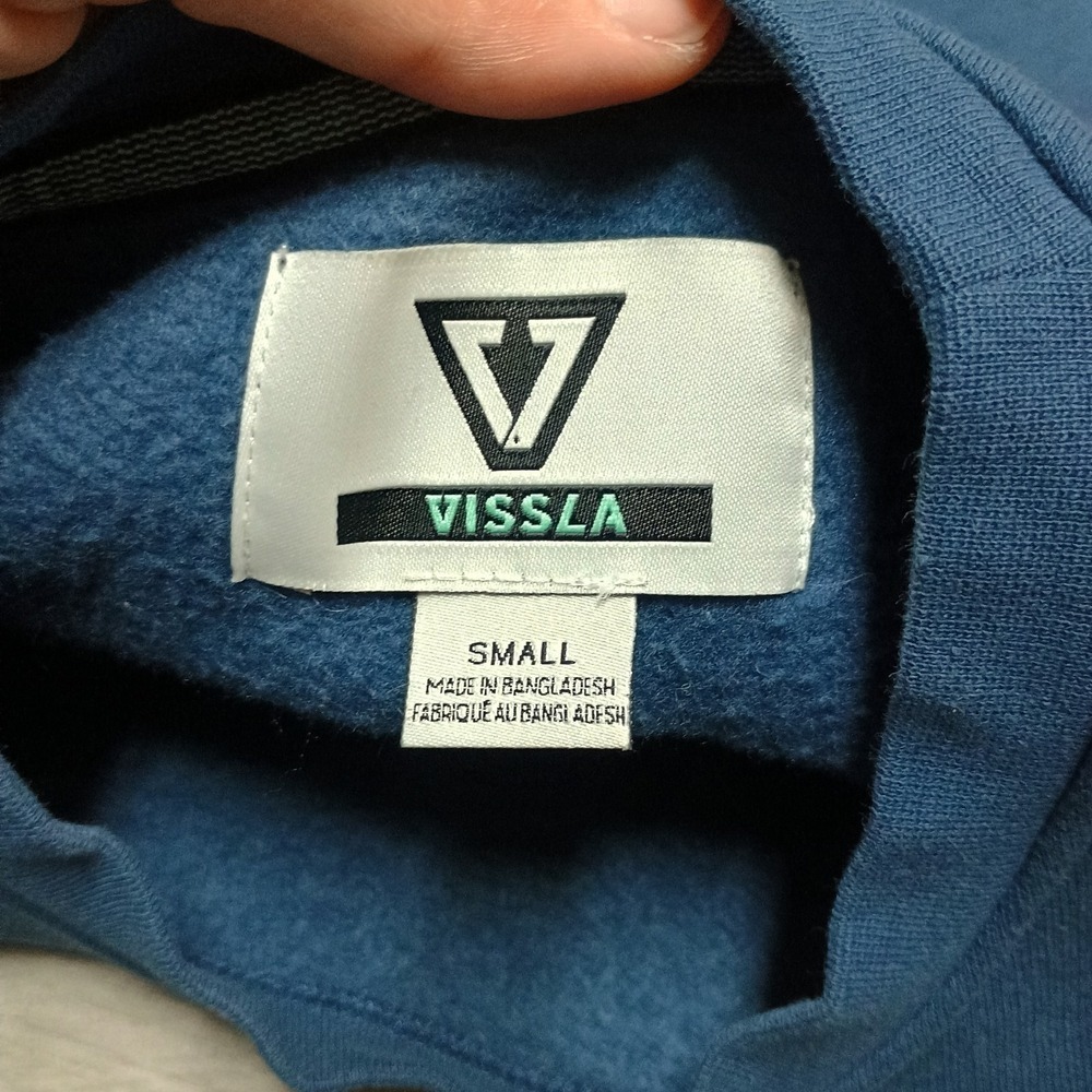 Vissla Blue Crew neck Sweatshirt Size Small - Picture 5 of 7